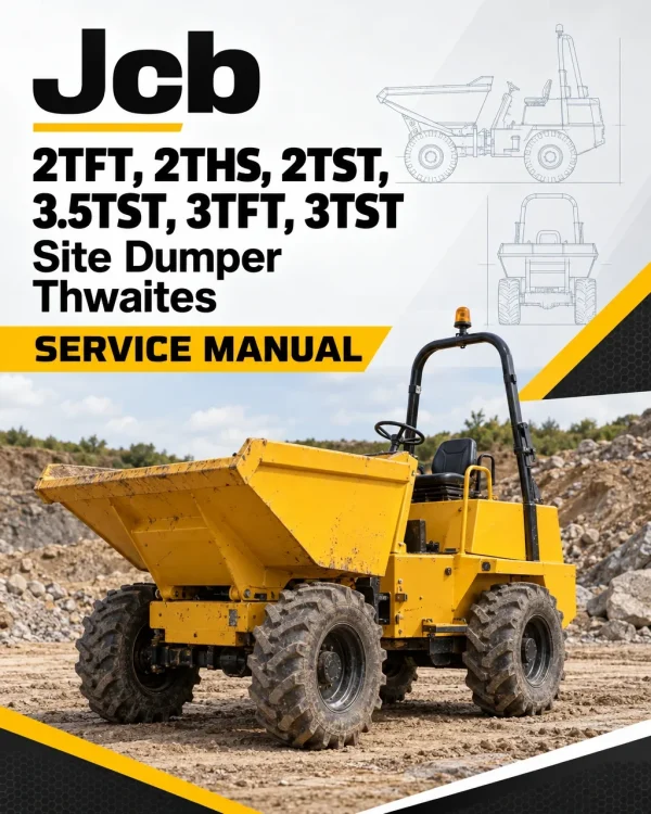JCB 2TFT, 2THS, 2TST, 3.5TST, 3TFT, 3TST Site Dumper Thwaites Service Manual