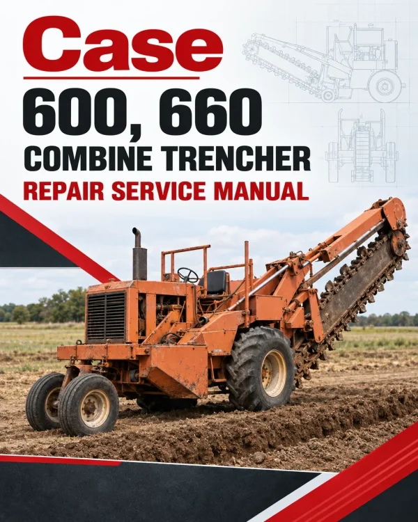 Case 600, 660 Combine Trencher Repair Service Manual Case 600, 660 Combine Trencher Repair Service Manual