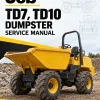JCB TD7, TD10 Dumpster Service Manual JCB TD7, TD10 Dumpster Service Manual
