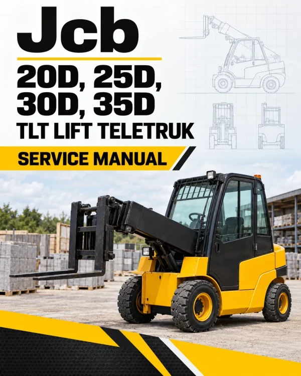 JCB 20D, 25D, 30D, 35D TLT Lift Teletruk Service Manual JCB 20D, 25D, 30D, 35D TLT Lift Teletruk Service Manual
