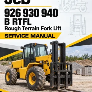 JCB 926 930 940, B RTFL Rough Terrain Fork Lift Service Manual