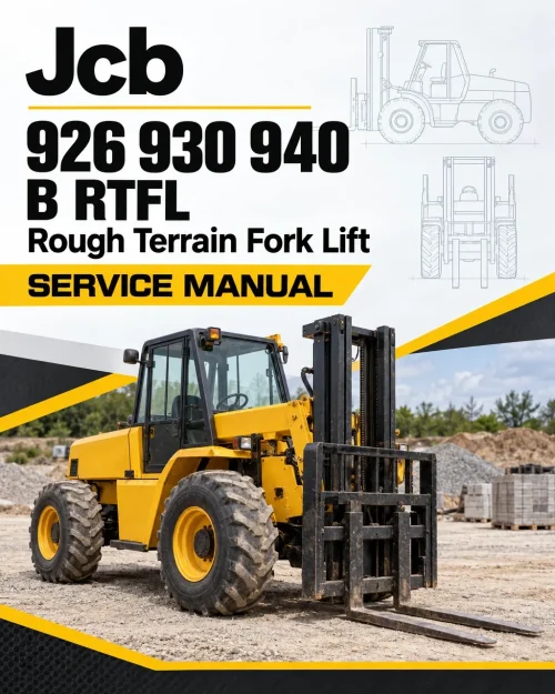 JCB 926 930 940, B RTFL Rough Terrain Fork Lift Service Manual