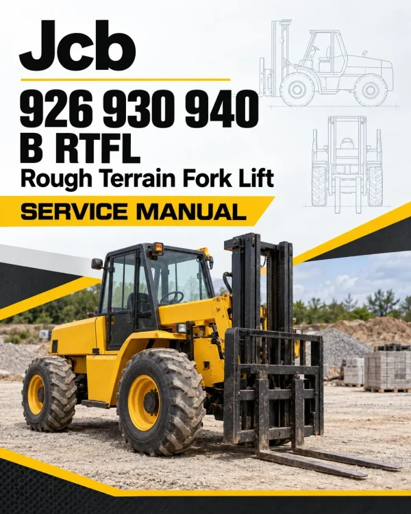 JCB 926 930 940, B RTFL Rough Terrain Fork Lift Service Manual JCB 926 930 940, B RTFL Rough Terrain Fork Lift Service Manual