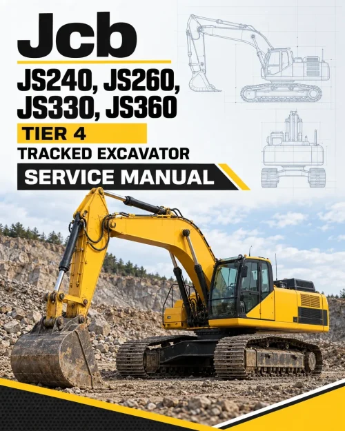 JCB JS240, JS260, JS330, JS360 Tier 4 Tracked Excavator Service Manual