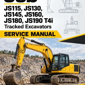 JCB JS115, JS130, JS145, JS160, JS180, JS190 T4i Tracked Excavators Service Manual