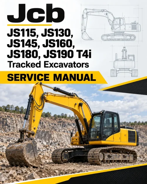 JCB JS115, JS130, JS145, JS160, JS180, JS190 T4i Tracked Excavators Service Manual JCB JS115, JS130, JS145, JS160, JS180, JS190 T4i Tracked Excavators Service Manual