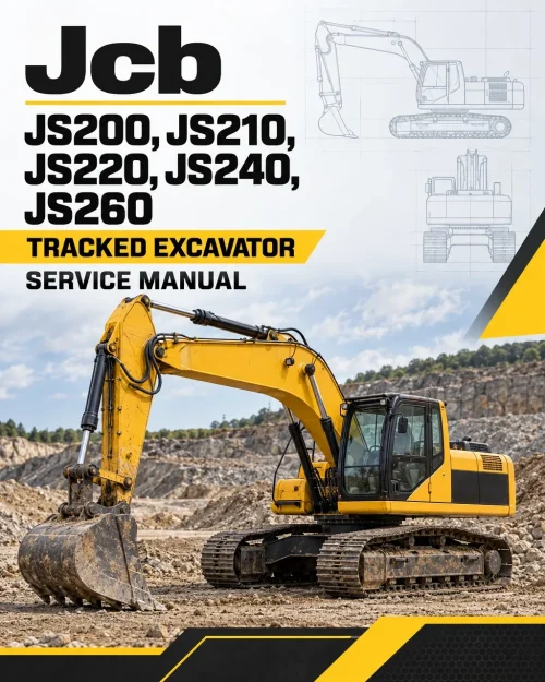 JCB JS200, JS210, JS220, JS220, JS240, JS260 Tracked Excavator Service Manual JCB JS200, JS210, JS220, JS220, JS240, JS260 Tracked Excavator Service Manual