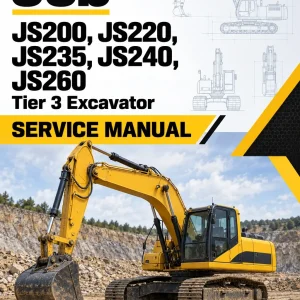 JCB JS200, JS220, JS235, JS240, JS260 Tier 3 Excavator Service Manual