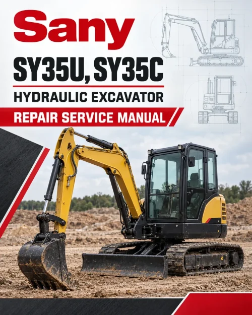 Sany SY35U, SY35C Hydraulic Excavator Repair Service Manual