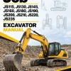 JCB JS115, JS130, JS145, JS160, JS180, JS190, JS200, JS210, JS220, JS235 Excavator Manual JCB JS115, JS130, JS145, JS160, JS180, JS190, JS200, JS210, JS220, JS235 Excavator Manual