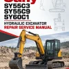 Sany SY55C3, SY55C9, SY60C1 Hydraulic Excavator Repair Service Manual Sany SY55C3, SY55C9, SY60C1 Hydraulic Excavator Repair Service Manual