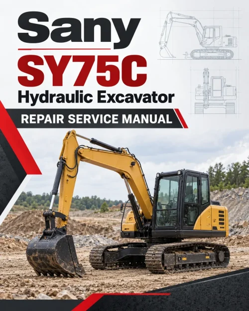 Sany SY75C Hydraulic Excavator Repair Service Manual