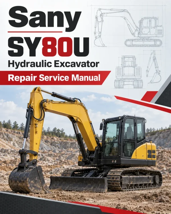 Sany SY80U Hydraulic Excavator Repair Service Manual Sany SY80U Hydraulic Excavator Repair Service Manual