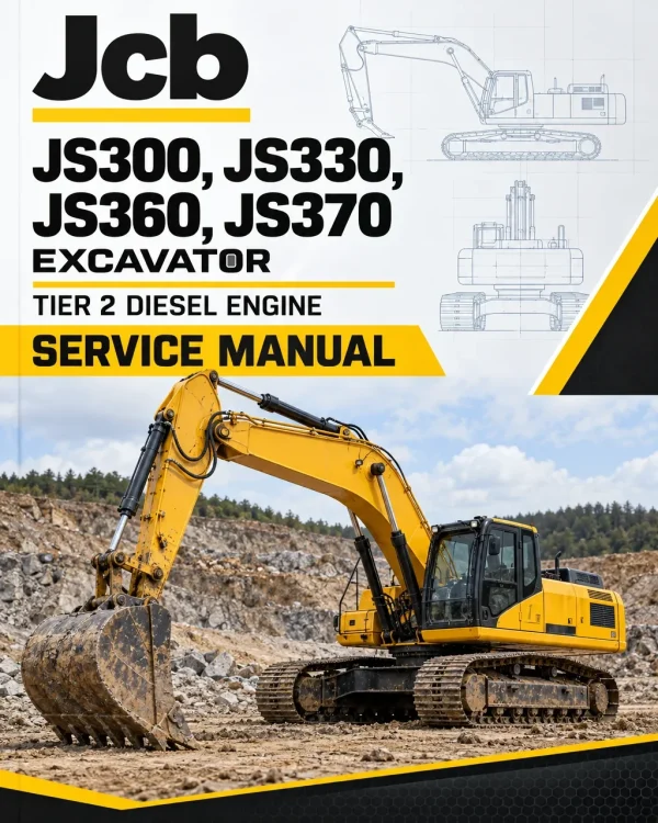 JCB JS300, JS330, JS360, JS370 Excavator Tier 2 Diesel Engine Service Manual JCB JS300, JS330, JS360, JS370 Excavator Tier 2 Diesel Engine Service Manual
