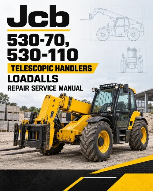 JCB 530-70, 530-110 Telescopic Handlers Loadalls Repair Service Manual JCB 530-70, 530-110 Telescopic Handlers Loadalls Repair Service Manual