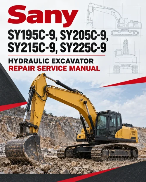 Sany SY195C-9, SY205C-9, SY215C-9, SY225C-9 Hydraulic Excavator Repair Service Manual