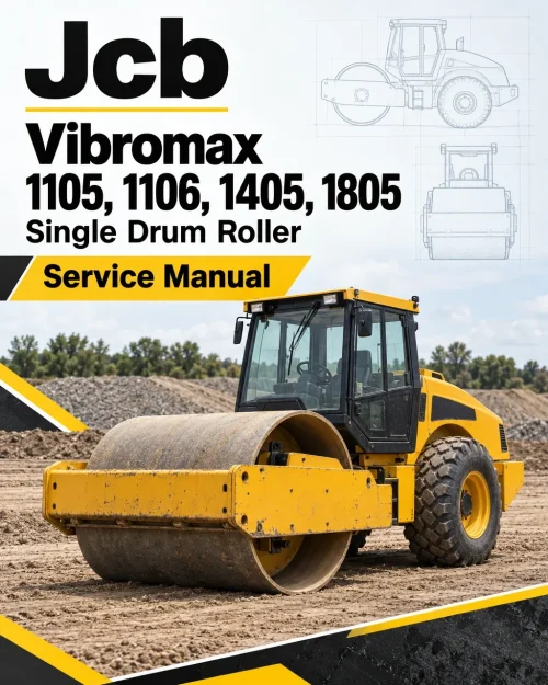 JCB Vibromax 1105, 1106, 1405, 1805 Single Drum Roller Service Manual