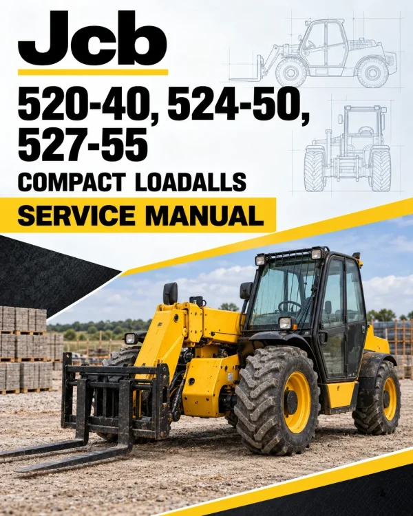 JCB 520-40, 524-50, 527-55 Compact Loadalls Service Manual