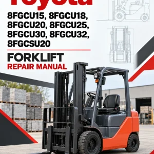 Toyota 8FGCU15, 8FGCU18, 8FGCU20, 8FGCU25, 8FGCU30, 8FGCU32, 8FGCSU20 Forklift Repair Manual