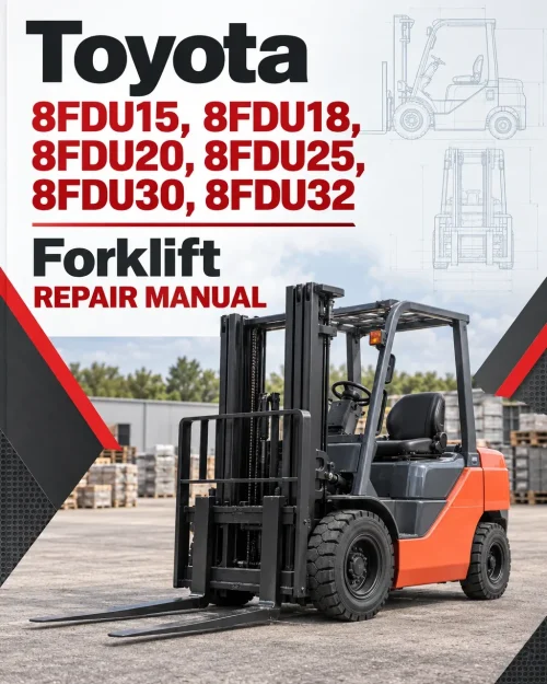 Toyota 8FDU15, 8FDU18, 8FDU20, 8FDU25, 8FDU30, 8FDU32 Forklift Repair Manual