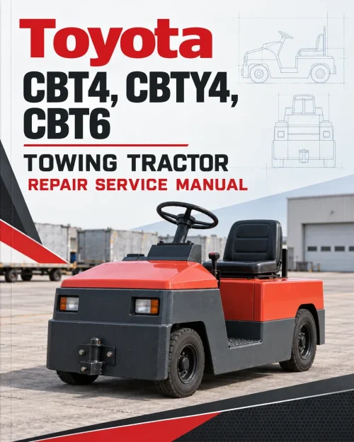 Toyota CBT4, CBTY4, CBT6 Towing Tractor Repair Service Manual Toyota CBT4, CBTY4, CBT6 Towing Tractor Repair Service Manual