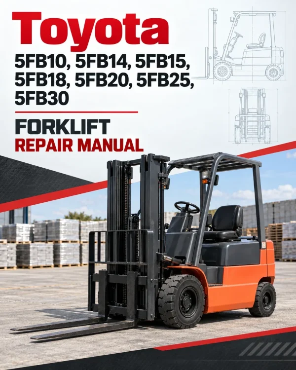 Toyota 5FB10, 5FB14, 5FB15, 5FB18, 5FB20, 5FB25, 5FB30 Forklift Repair Manual Toyota 5FB10, 5FB14, 5FB15, 5FB18, 5FB20, 5FB25, 5FB30 Forklift Repair Manual