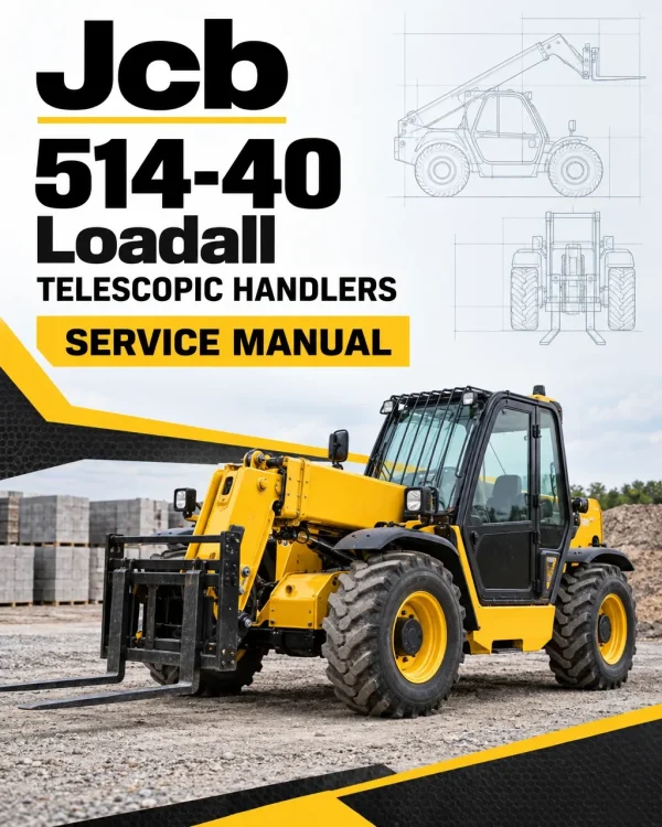 JCB 514-40 Loadall Telescopic Handlers Service Manual JCB 514-40 Loadall Telescopic Handlers Service Manual