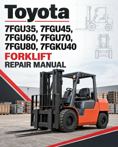 Toyota 7FGU35, 7FGU45, 7FGU60, 7FGU70, 7FGU80, 7FGKU40 Forklift Repair Manual Toyota 7FGU35, 7FGU45, 7FGU60, 7FGU70, 7FGU80, 7FGKU40 Forklift Repair Manual