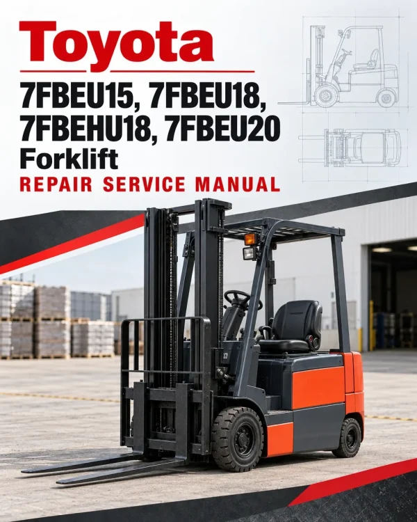 Toyota 7FBEU15, 7FBEU18, 7FBEHU18, 7FBEU20 Forklift Repair Service Manual Toyota 7FBEU15, 7FBEU18, 7FBEHU18, 7FBEU20 Forklift Repair Service Manual