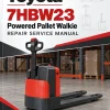 Toyota 7HBW23 Powered Pallet Walkie Repair Service Manual