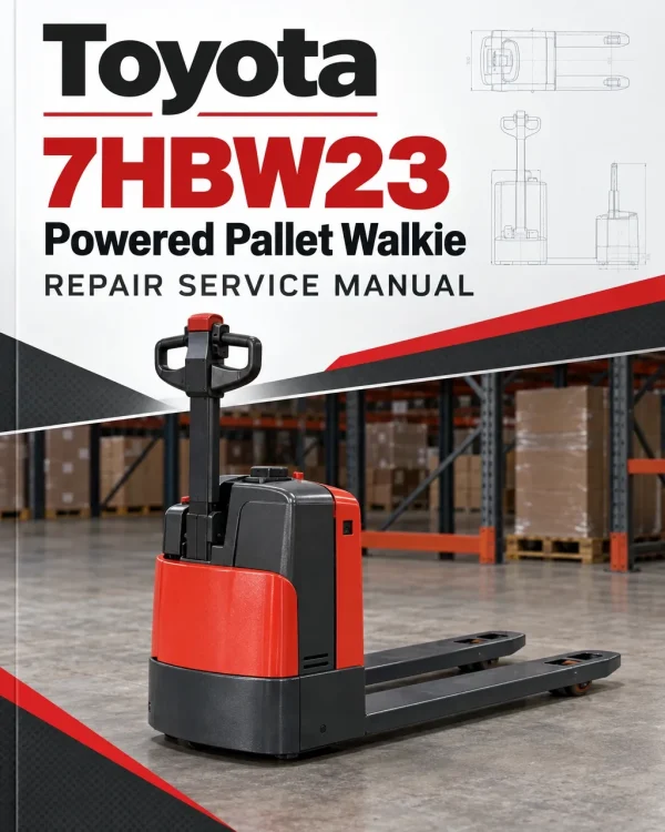 Toyota 7HBW23 Powered Pallet Walkie Repair Service Manual