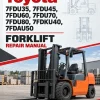 Toyota 7FDU35, 7FDU45, 7FDU60, 7FDU70, 7FDU80, 7FDKU40, 7FDAU50 Forklift Repair Manual