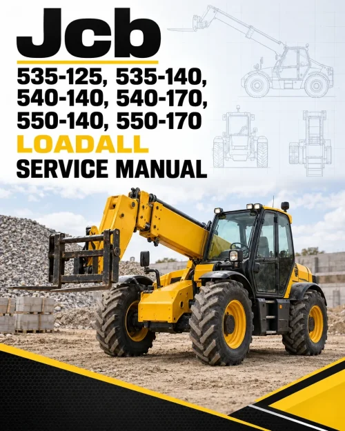 JCB 535-125, 535-140, 540-140, 540-170, 550-140, 550-170 Loadall Service Manual