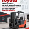 Toyota 6BRU18, 6BRU23, 6BDRU15, 6BSU20, 6BSU25 Electric Forklift Repair Manual Toyota 6BRU18, 6BRU23, 6BDRU15, 6BSU20, 6BSU25 Electric Forklift Repair Manual