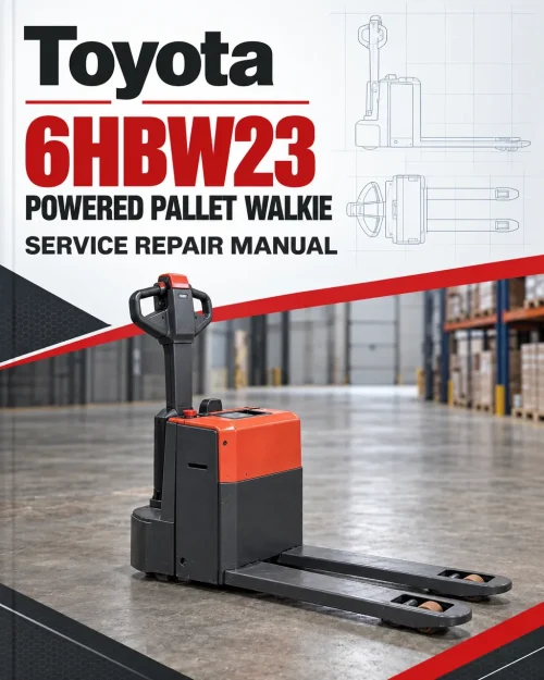 Toyota 6HBW23 Powered Pallet Walkie Service Repair Manual Toyota 6HBW23 Powered Pallet Walkie Service Repair Manual