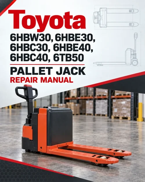 Toyota 6HBW30, 6HBE30, 6HBC30, 6HBE40, 6HBC40, 6TB50 Pallet Jack Repair Manual Toyota 6HBW30, 6HBE30, 6HBC30, 6HBE40, 6HBC40, 6TB50 Pallet Jack Repair Manual