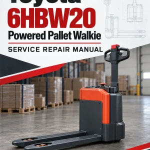 Toyota 6HBW20 Powered Pallet Walkie Service Repair Manual Toyota 6HBW20 Powered Pallet Walkie Service Repair Manual