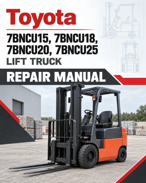 Toyota 7BNCU15, 7BNCU18, 7BNCU20, 7BNCU25 Lift Truck Repair Manual Toyota 7BNCU15, 7BNCU18, 7BNCU20, 7BNCU25 Lift Truck Repair Manual