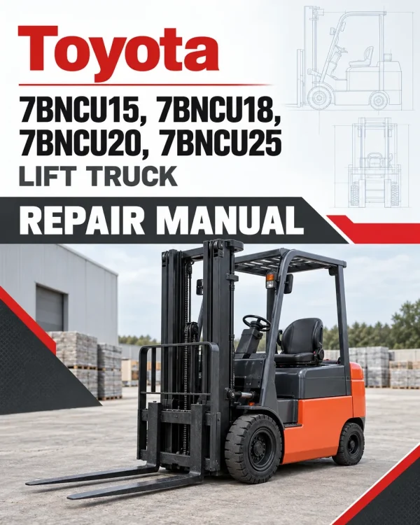 Toyota 7BNCU15, 7BNCU18, 7BNCU20, 7BNCU25 Lift Truck Repair Manual Toyota 7BNCU15, 7BNCU18, 7BNCU20, 7BNCU25 Lift Truck Repair Manual