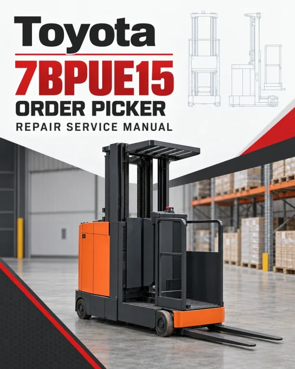 Toyota 7BPUE15 Order Picker Repair Service Manual Toyota 7BPUE15 Order Picker Repair Service Manual