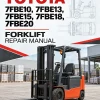 Toyota 7FBE10, 7FBE13, 7FBE15, 7FBE18, 7FBE20 Forklift Repair Manual
