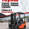 Toyota 7FBCU15, 7FBCU18, 7FBCU20, 7FBCU25, 7FBCHU25 Forklift Repair Manual