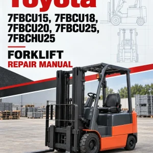 Toyota 7FBCU15, 7FBCU18, 7FBCU20, 7FBCU25, 7FBCHU25 Forklift Repair Manual Toyota 7FBCU15, 7FBCU18, 7FBCU20, 7FBCU25, 7FBCHU25 Forklift Repair Manual