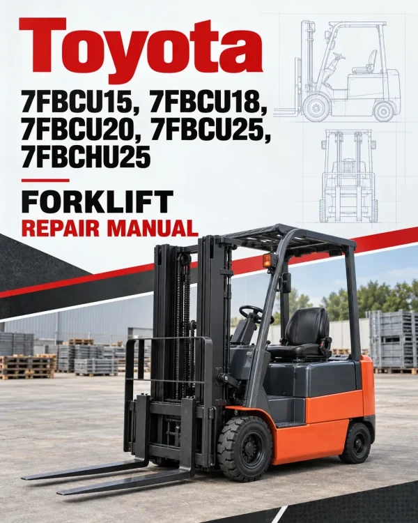 Toyota 7FBCU15, 7FBCU18, 7FBCU20, 7FBCU25, 7FBCHU25 Forklift Repair Manual