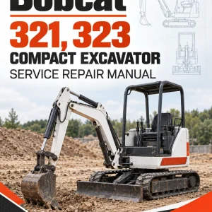 Bobcat 321, 323 Compact Excavator Service Repair Manual