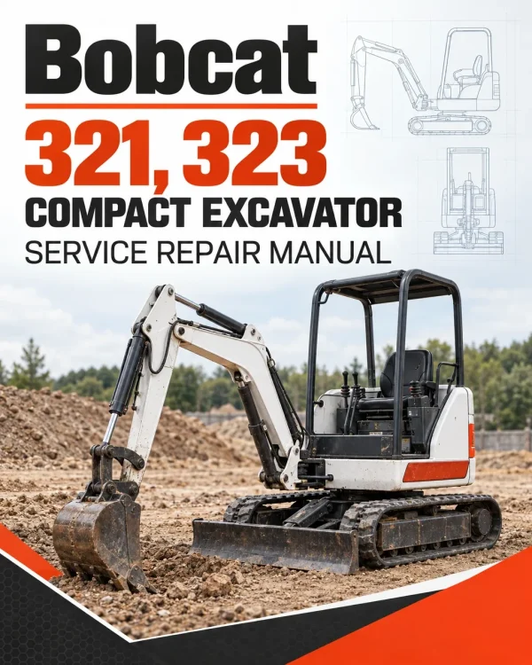 Bobcat 321, 323 Compact Excavator Service Repair Manual Bobcat 321, 323 Compact Excavator Service Repair Manual