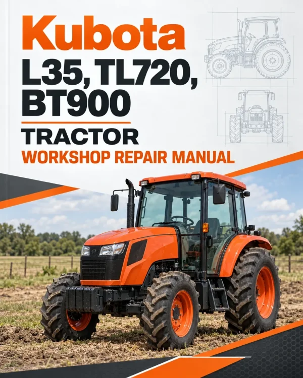 Kubota L35, TL720, BT900 Tractor Workshop Repair Manual Kubota L35, TL720, BT900 Tractor Workshop Repair Manual