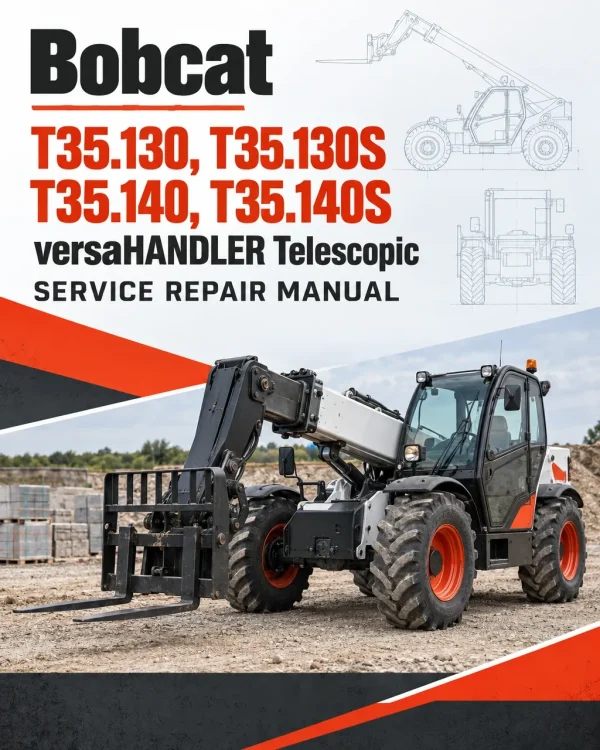 Bobcat T35.130, T35.130S, T35.140, T35.140S versaHANDLER Telescopic Service Repair Manual Bobcat T35.130, T35.130S, T35.140, T35.140S versaHANDLER Telescopic Service Repair Manual