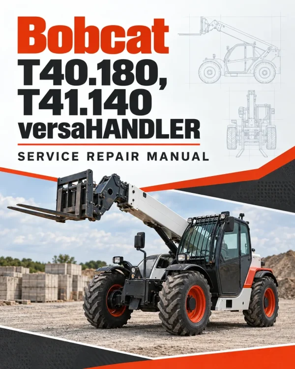 Bobcat T40.180, T41.140 versaHANDLER Telescopic Service Repair Manual Bobcat T40.180, T41.140 versaHANDLER Telescopic Service Repair Manual
