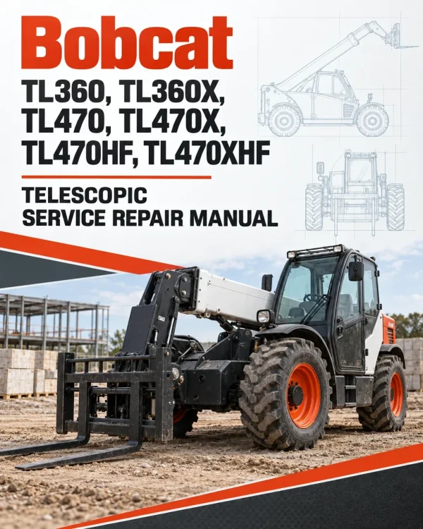Bobcat TL360, TL360X, TL470, TL470X, TL470HF, TL470XHF Telescopic Service Repair Manual